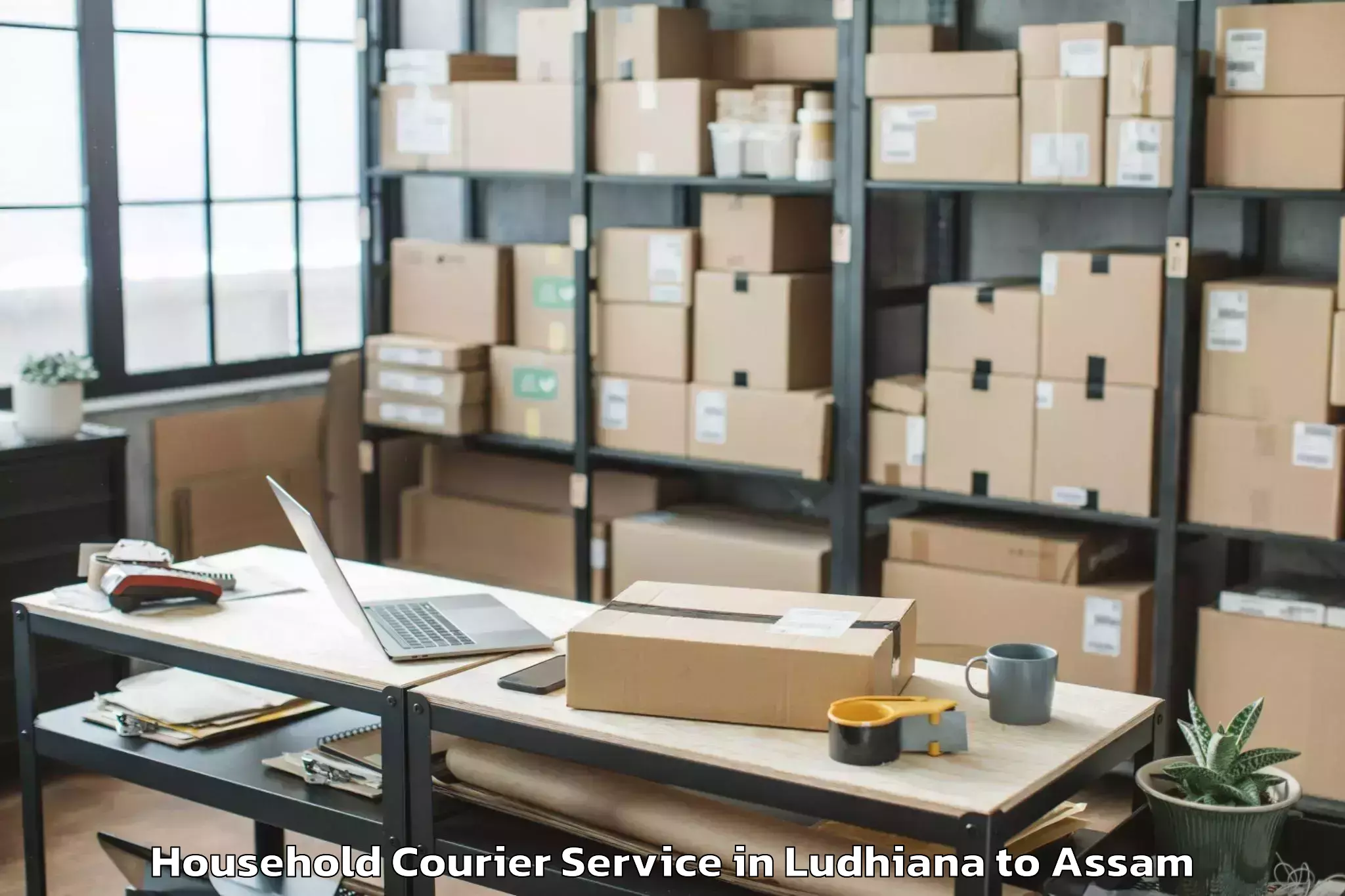 Easy Ludhiana to Bongaigaon Household Courier Booking